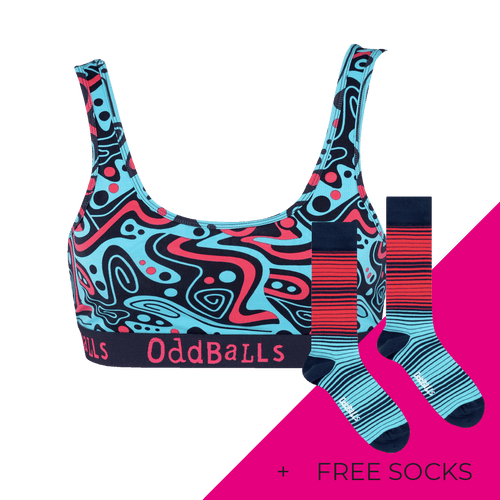 Women's Patterned Bralette Subscription - Monthly (Free Socks + Free Delivery!)