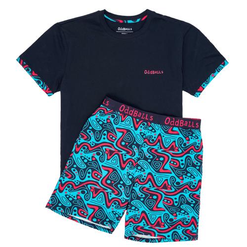 Tidal Wave - Men's Short Pyjamas Set (T-Shirt & Shorts)