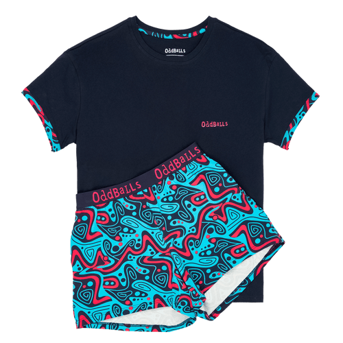 Tidal Wave - Women's Short Pyjamas Set (T-Shirt & Shorts)