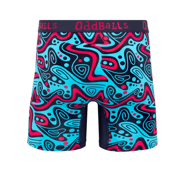 Tidal Wave - Mens Bamboo Boxer Shorts & Matching Sock