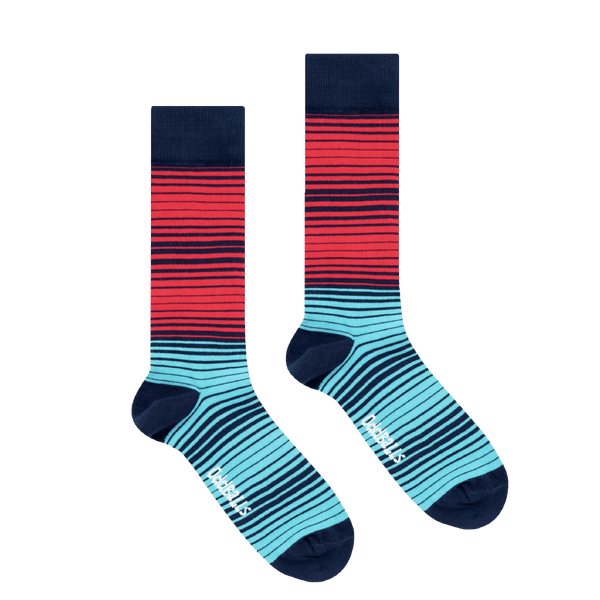 Navy Cyan Magenta - Socks