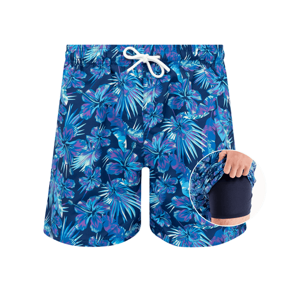 Tropical - Dad & Lad Compression Swim Shorts Bundle