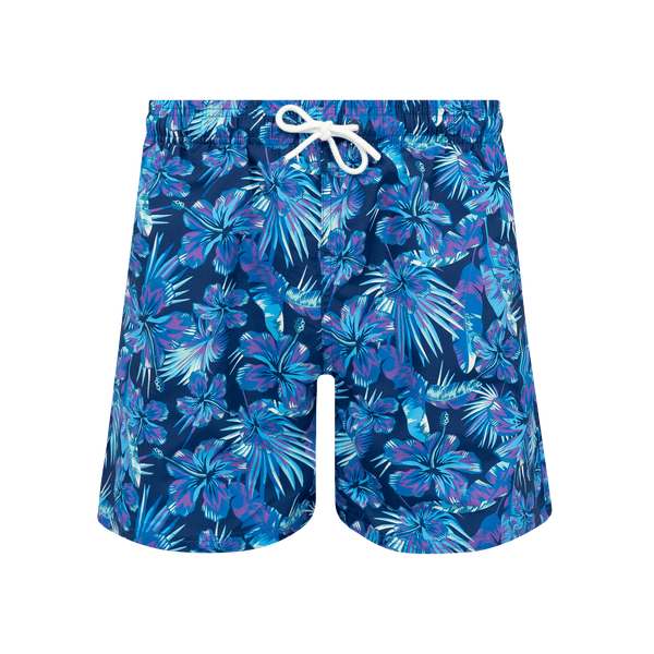 Navy & Tropical Bundle - Mens Swim Shorts 2 Pack