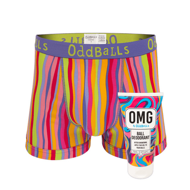 Tutti Booty - Mens Boxer Shorts & Ball Deodorant Bundle