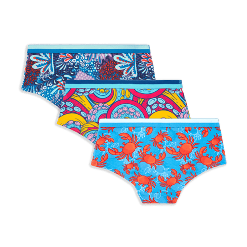 Under The Sea Bundle - Girls Cotton Knickers 3 Pack