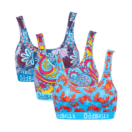 Under The Sea Bundle - Ladies Bralette 3 Pack