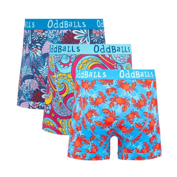 Under The Sea Bundle - Mens Boxer Shorts 3 Pack back