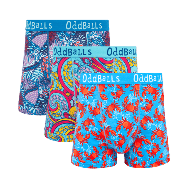 Under The Sea Bundle - Mens Boxer Shorts 3 Pack front