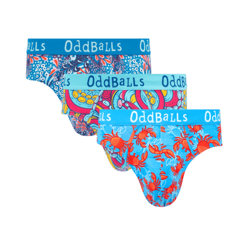 Under The Sea Bundle - Mens Cotton Briefs 3 Pack