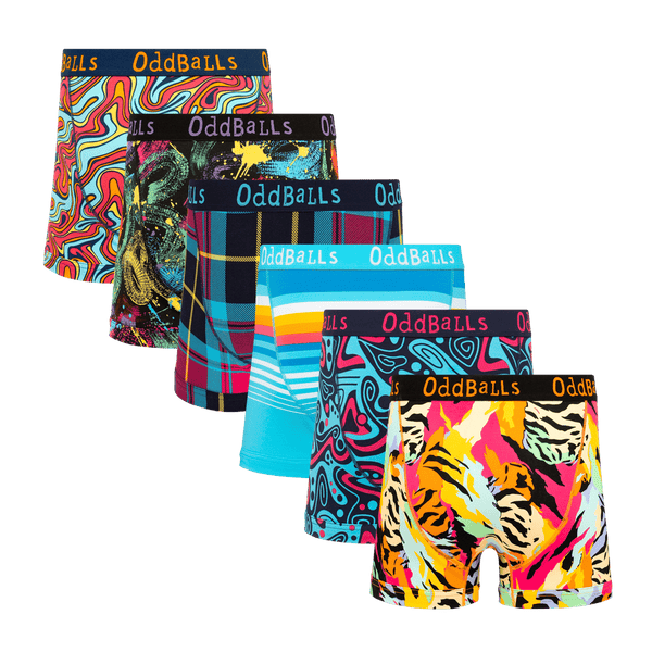 Cloudy Comfort Bundle - Mens Cotton Boxer Shorts 6 Pack
