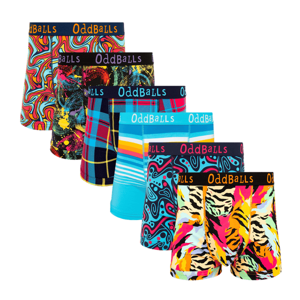 Cloudy Comfort Bundle - Mens Cotton Boxer Shorts 6 Pack
