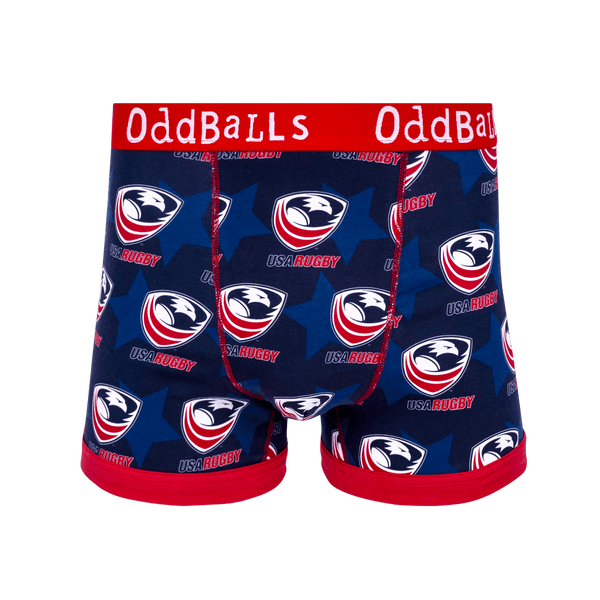 USA Rugby - Mens Cotton Boxer Shorts