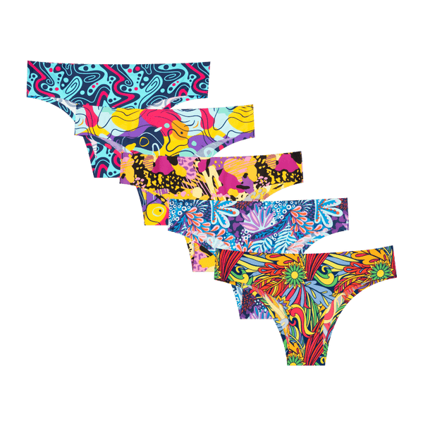 VIP Cheeks Bundle - Ladies Seamless Brazilian Briefs 5 Pack front