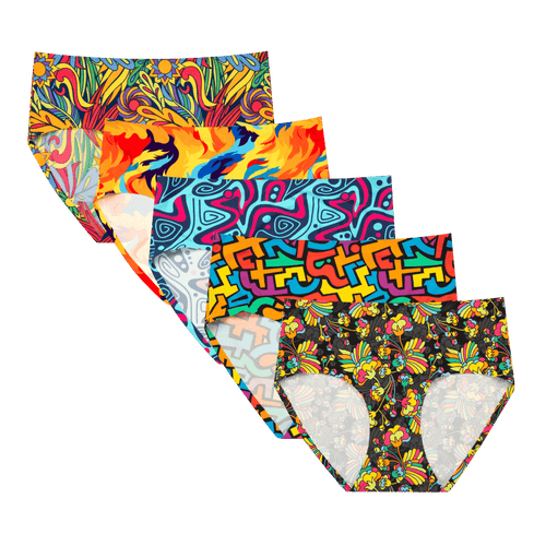 VIP Cheeks Bundle - Ladies Seamless Full Briefs 5 Pack