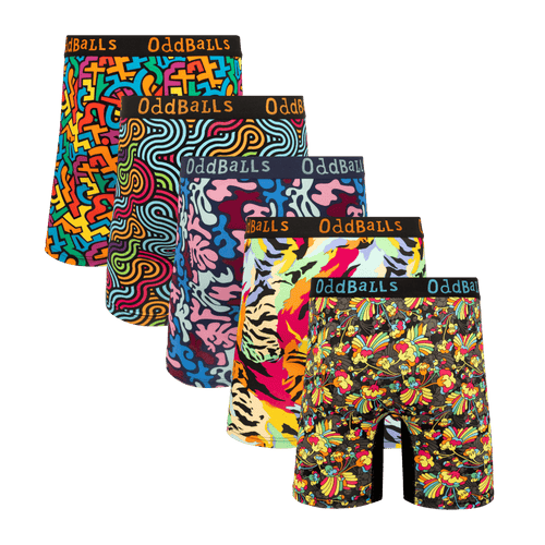 VIP Cheeks Bundle - Mens Bamboo Boxer Shorts 5 Pack