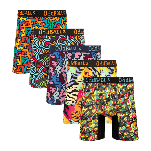 VIP Cheeks Bundle - Mens Bamboo Boxer Shorts 5 Pack