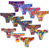 Vibrant Vibes Bundle - Ladies Seamless Brazilian Briefs 12 Pack Bundle