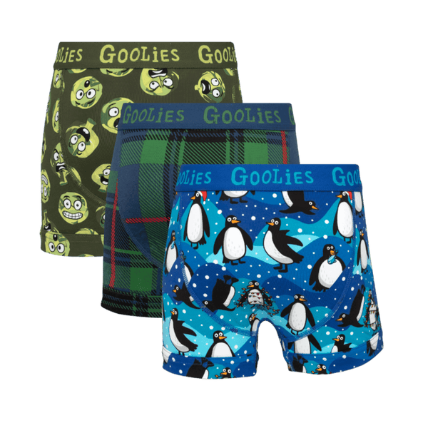 Waddle All the Way Bundle - Kids Cotton Boxer Shorts 3 Pack back