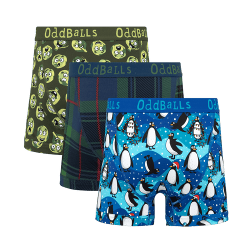 Waddle All the Way Bundle - Mens Cotton Boxer Shorts 3 Pack