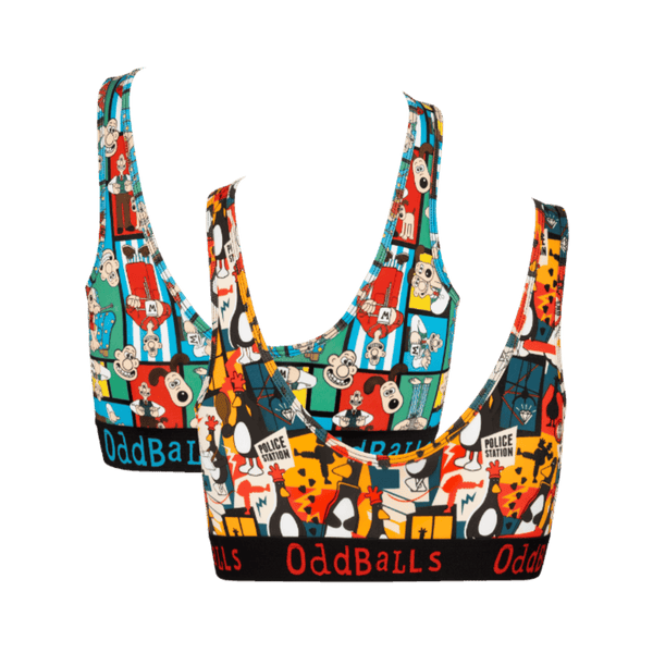 Wallace & Gromit Bundle - Ladies Bralette 2 Pack back