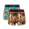Wallace & Gromit Bundle - Ladies Cotton Boxer Shorts 2 Pack front