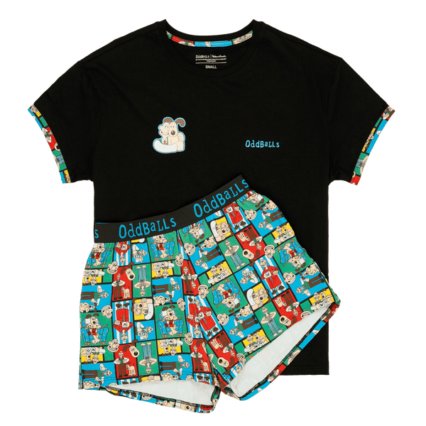 Wallace & Gromit - Women's Short Pyjamas Set (T-Shirt & Shorts)