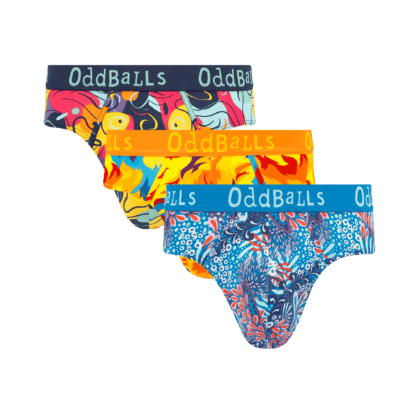 Weekend Wanderer Bundle - Mens Cotton Briefs 3 Pack front