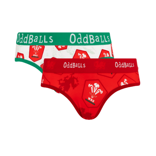 Welsh Rugby Union 26 Bundle - Ladies Cotton Briefs 2 Pack