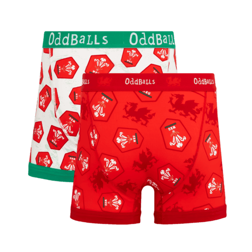 Welsh Rugby Union 26 Bundle - Mens Boxer Shorts 2 Pack
