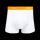 White & Tangerine - Mens Cotton Boxer Shorts