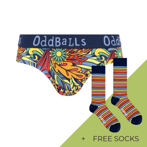 Women's Patterned Brief Knickers Subscription - Monthly (Free Socks + Free Delivery!)