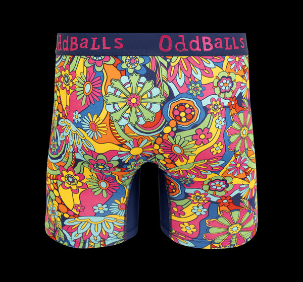 Wildflower - Mens Bamboo Boxer Shorts