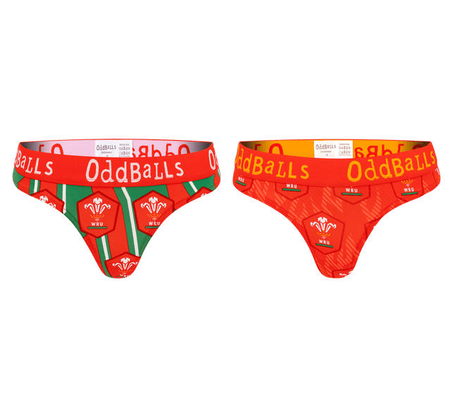 Welsh Rugby Union Bundle - Ladies Thong 2 Pack Bundle