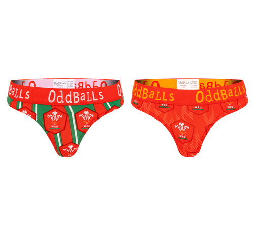 Welsh Rugby Union Bundle - Ladies Thong 2 Pack Bundle