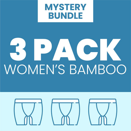 Mystery Bundle - Ladies Bamboo Boxer Shorts 3 Pack Bundle