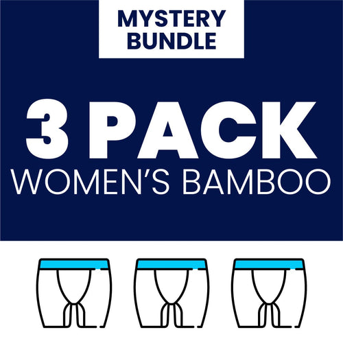 Mystery Bundle - Ladies Bamboo Boxer Shorts 3 Pack Bundle