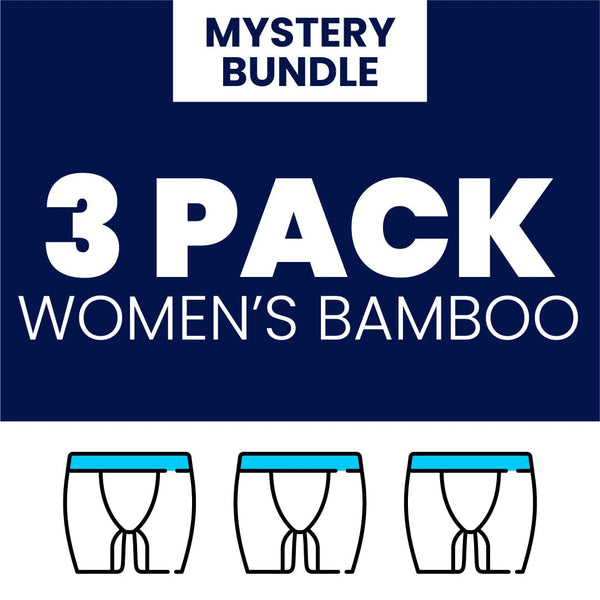 Mystery Bundle - Ladies Bamboo Boxer Shorts 3 Pack Bundle