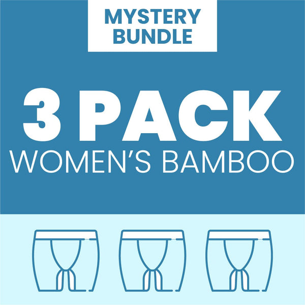 Mystery Bundle - Ladies Bamboo Boxer Shorts 3 Pack Bundle