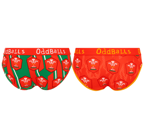 Welsh Rugby Union Bundle - Ladies Briefs 2 Pack Bundle