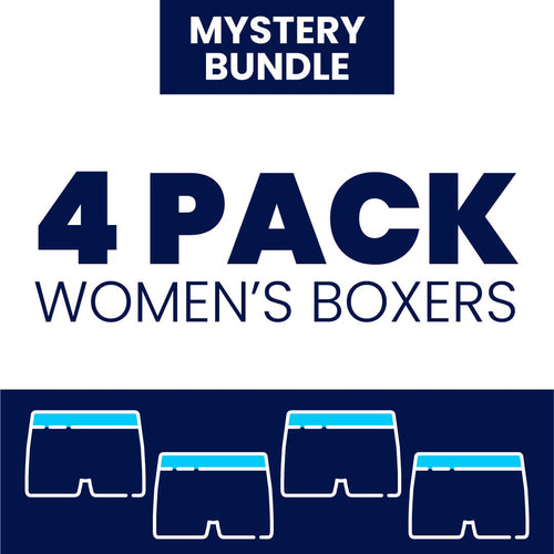 Ladies Boxer Shorts Bundle - 4 Pack Mystery Bundle