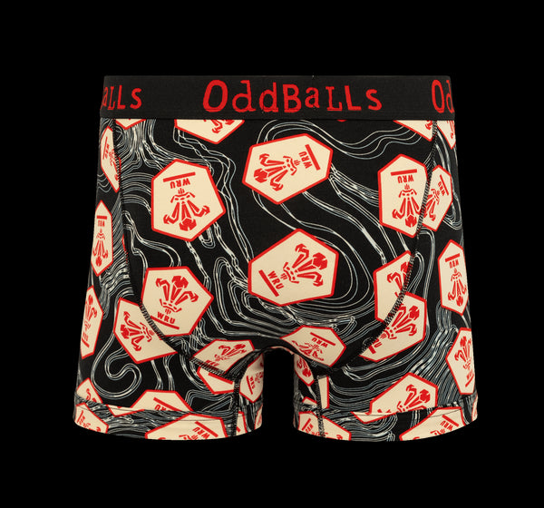 Welsh Rugby Union 25 Bundle - Mens Boxer Shorts 2 Pack