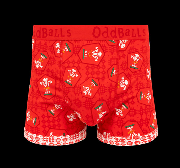 Welsh Rugby Union 25 Bundle - Mens Boxer Shorts 2 Pack