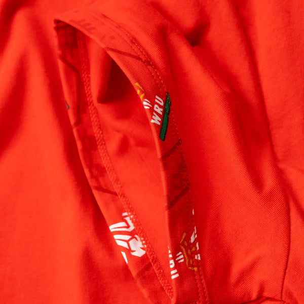 Welsh Rugby Union Home 25 - Women's Long Pyjamas Set (T-Shirt & Trousers)