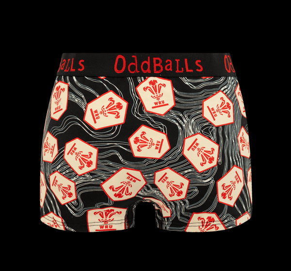 Welsh Rugby Union 25 Bundle - Ladies Boxer Shorts 2 Pack Bundle