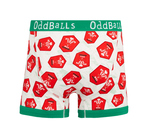 Welsh Rugby Union Away 26 - Mens Cotton Boxer Shorts