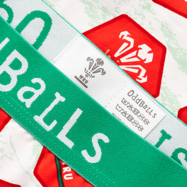 Welsh Rugby Union Away 26 - Mens Cotton Boxer Shorts