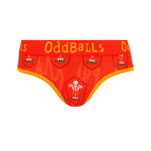 Welsh Rugby Union Flames - Ladies Briefs