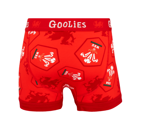 Welsh Rugby Union Home 26 - Kids Boxer Shorts