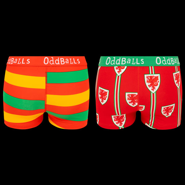 FA Wales Bundle - Ladies Boxer Shorts 2 Pack Bundle