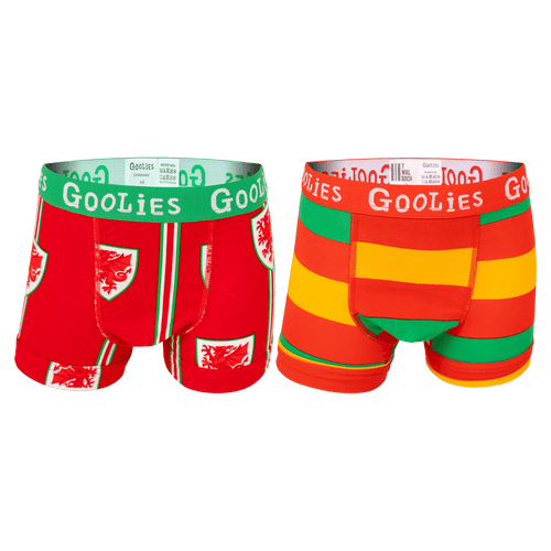 FA Wales Bundle - Kids Boxer Shorts 2 Pack Bundle